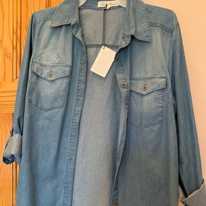 Women’s denim shirt perfect for layering
